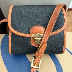 New Dooney & Bourke mini Black and Tan Crossbody Bag